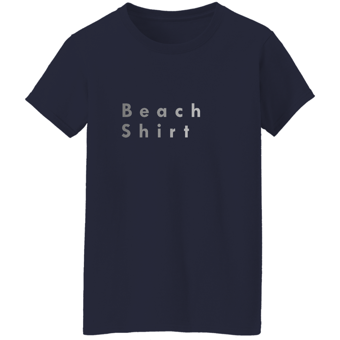 "Beach shirt (Silver)" Womens T-shirt (Silver)