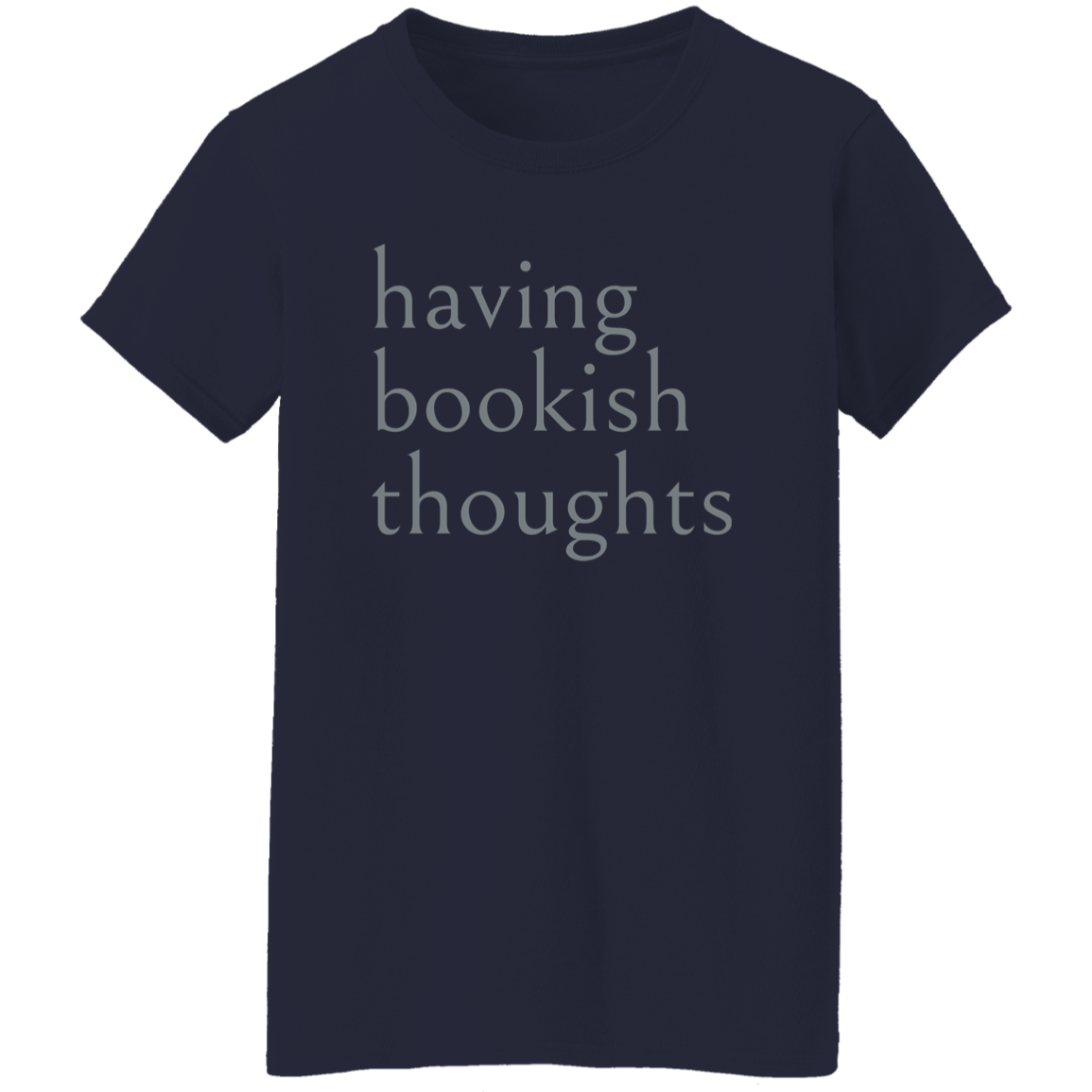 "Bookish Thoughts" Womens T-shirt