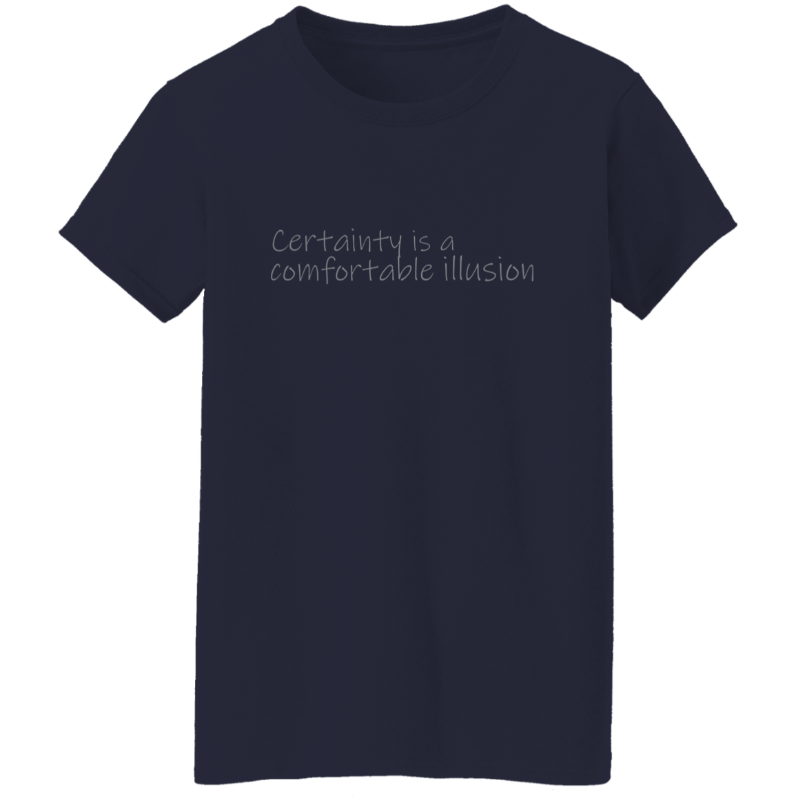 "Comfortable illusion" Womens T-shirt