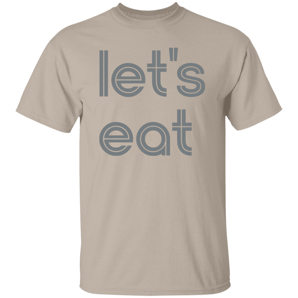 "Let's eat" Mens T-shirt
