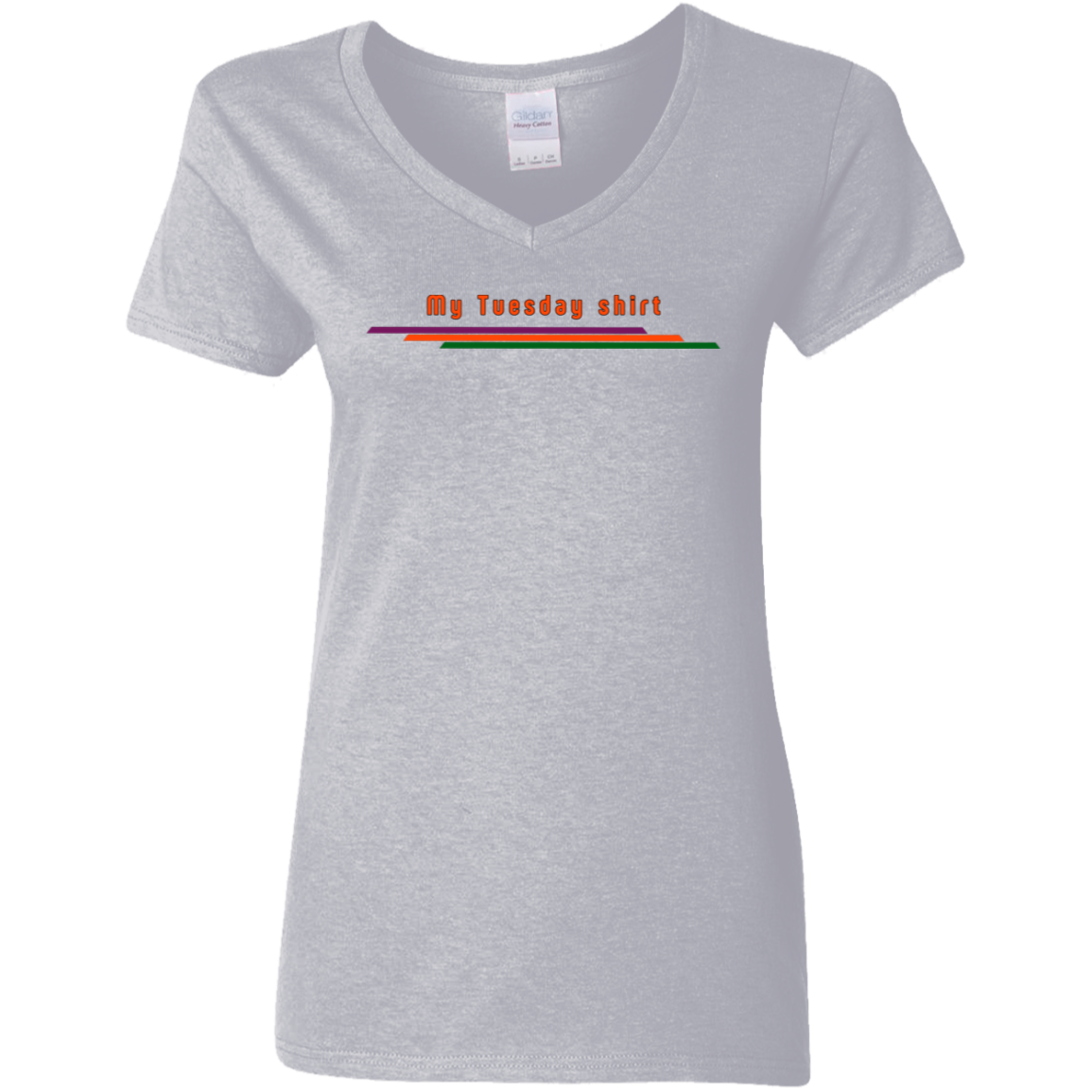 "My Tuesday shirt" Womens V-neck T-shirt