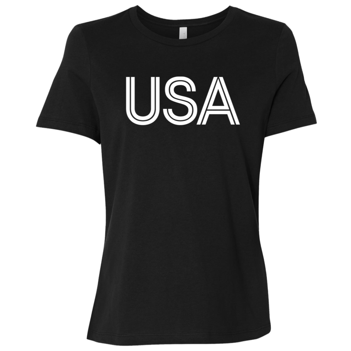 "USA" Womens Relaxed T-shirt